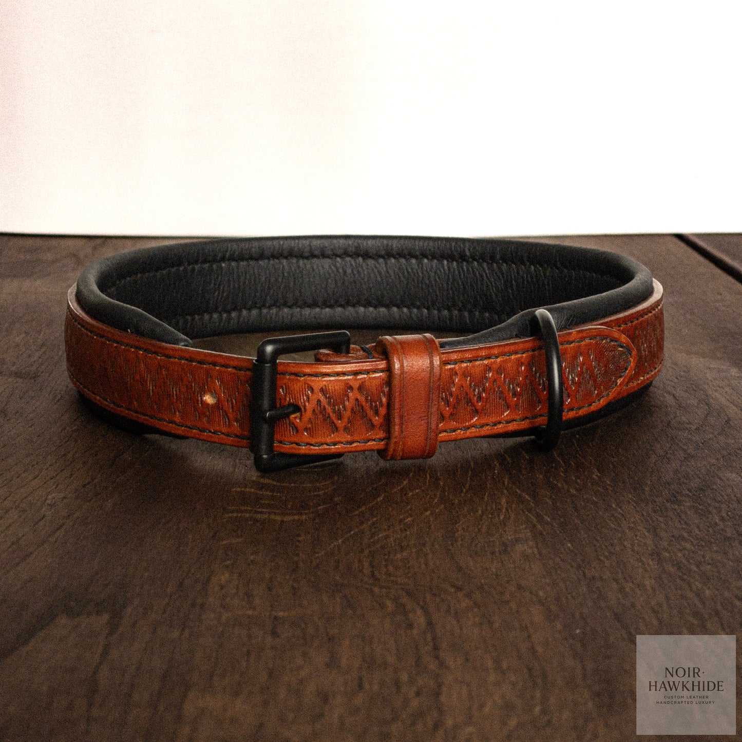 Håndpræget hundehalsbånd