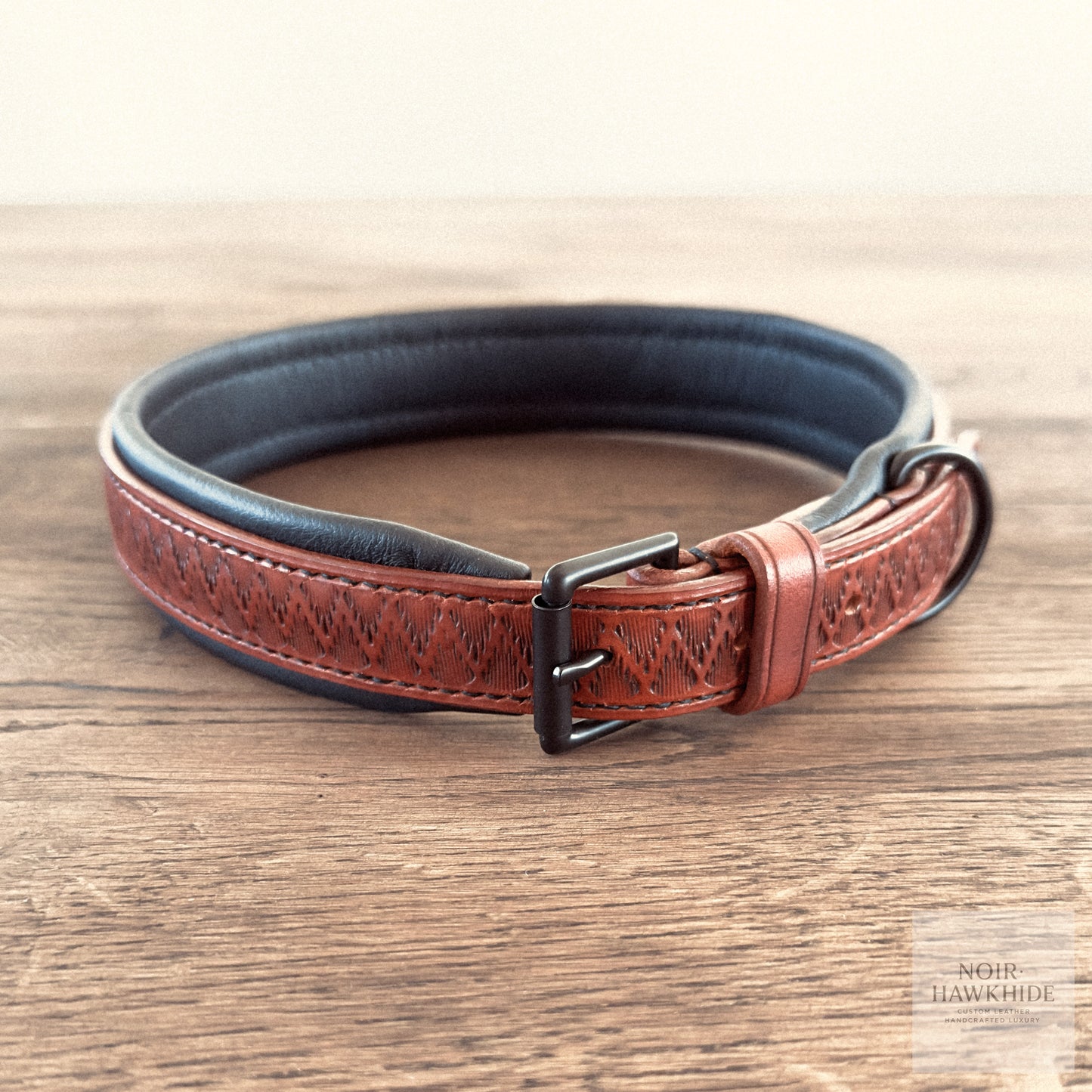 Hand-embossed dog collar